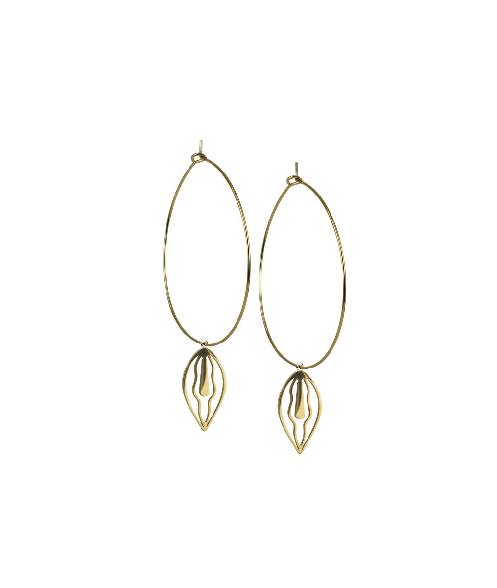 Snippa Earrings Hoops – Guld