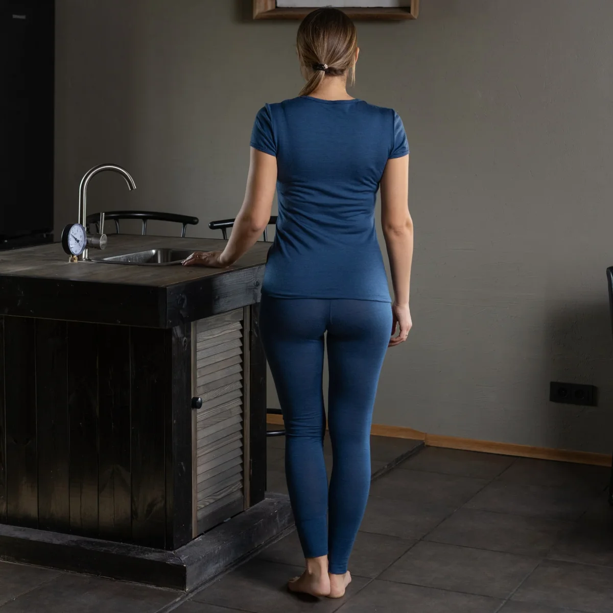 Dam T-shirt & Underdel 2-delar Denim - Bild 3