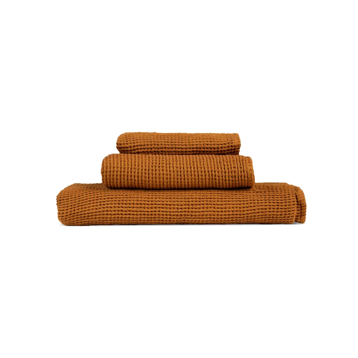 Set med 3 våfflade badhanddukar - Bild 4