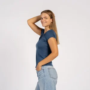 Dam T-shirt 160 Merino Denim