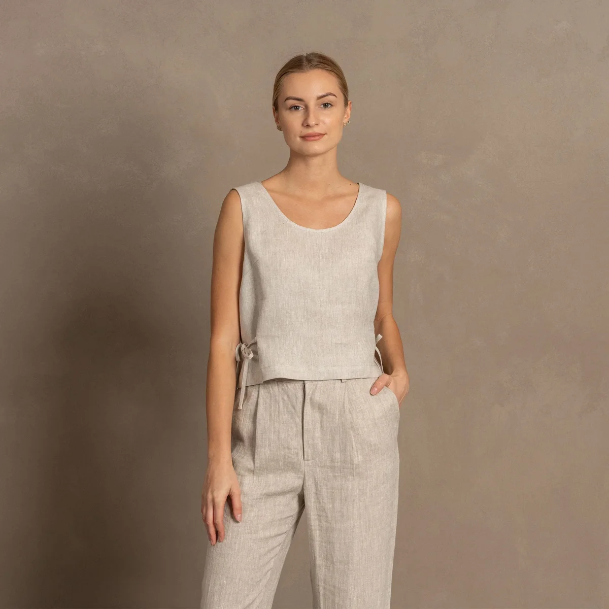 Crop top med sidoband Audrey - Bild 2