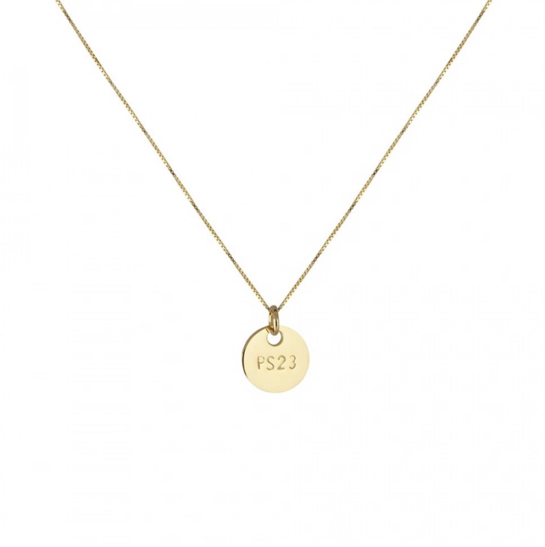 Small PS23 Necklace Gold