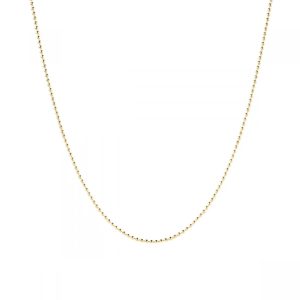Globe Chain Thin Gold Necklace