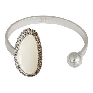 Goldmine Sparkle Cuff Silver White Jasmine