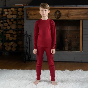 Barn 250 Merino Byxor Royal Cherry