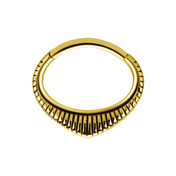 Septum / Daithsmycke - Guld -Teardrop ring - Bild 2