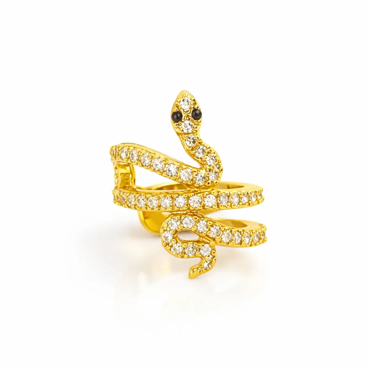 Ear cuff - Orm med kristaller - Bild 2
