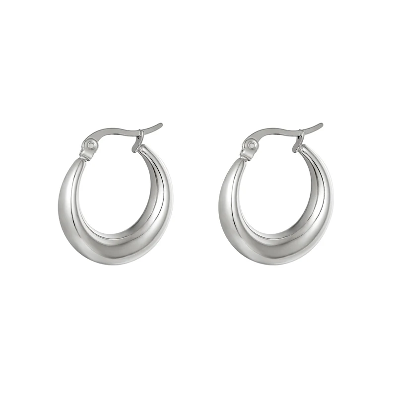 Stora hoops - Creoler örhängen - Bred design