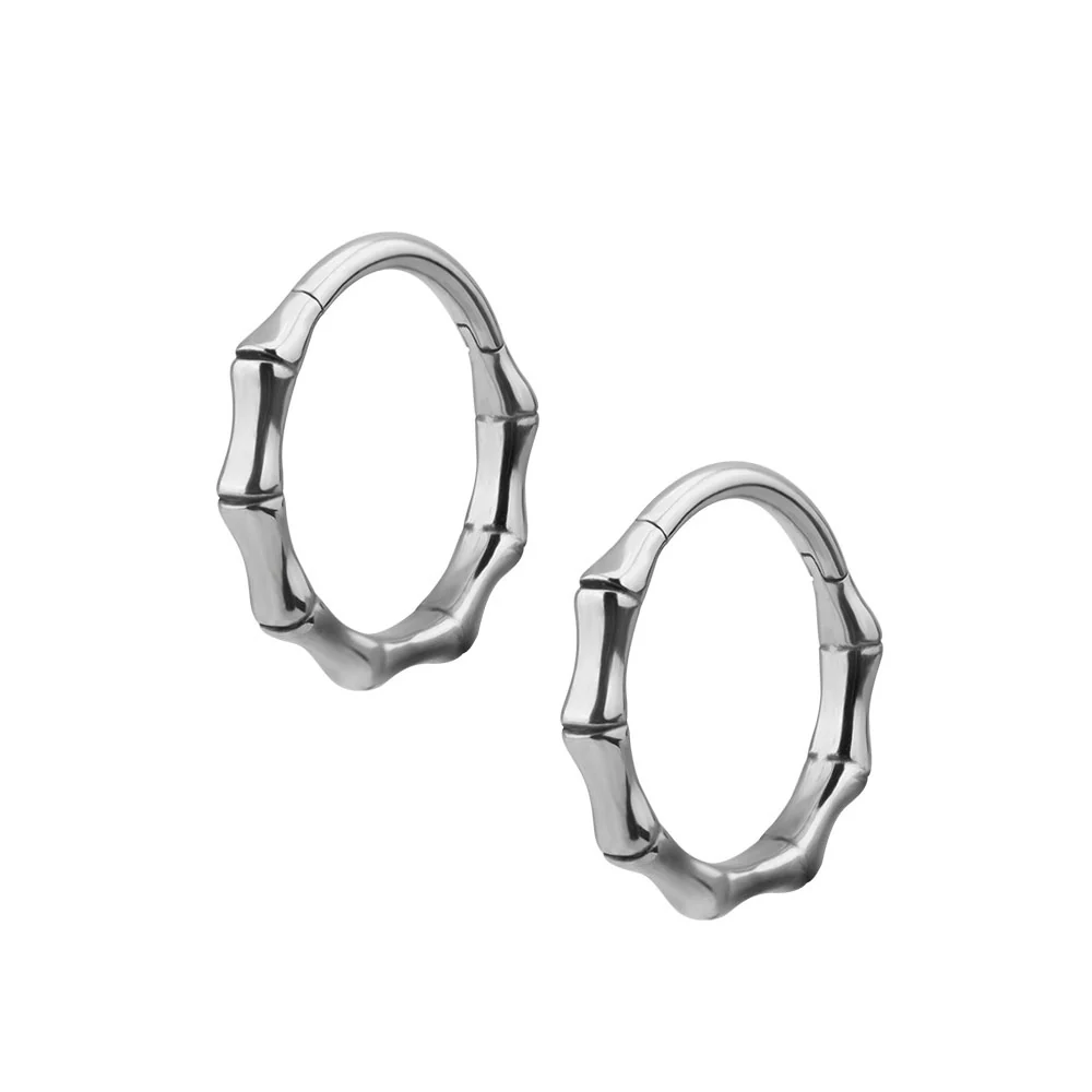 Creoler Ringar - Bambu Hoops i kirurgiskt stål