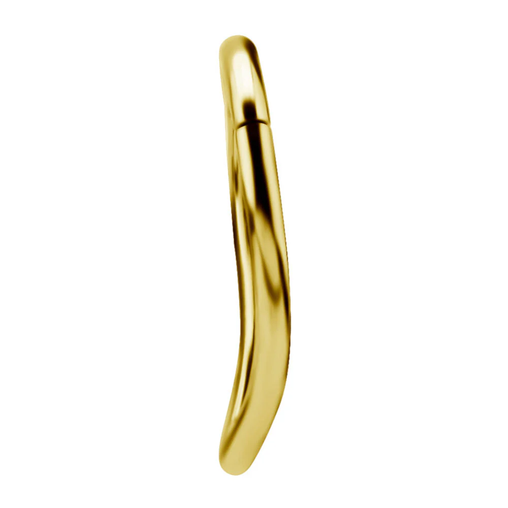 Clicker ring till piercing - Teardrop clicker - Guld - Bild 4