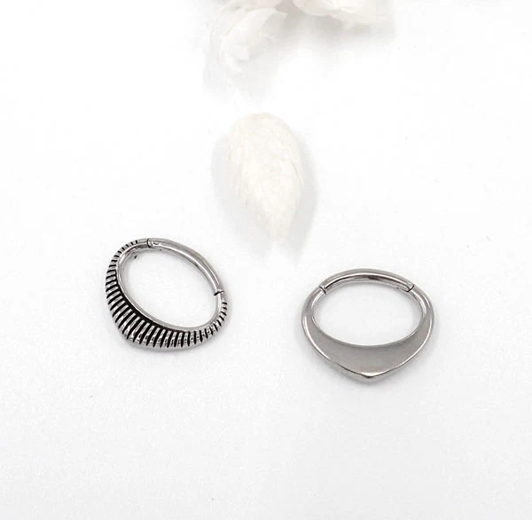 Septum / Daithsmycke - Guld -Teardrop ring - Bild 5