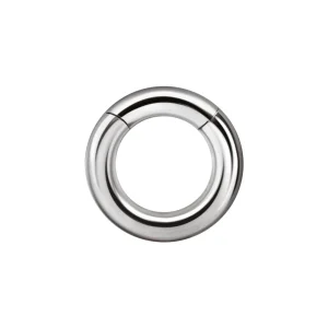 Tjock segment clicker ring - Slät ring till piercing i kirurgiskt stål
