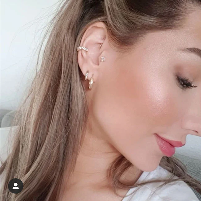 Böjd stav till piercing - Böjd barbell i kirurgiskt stål - Bild 3