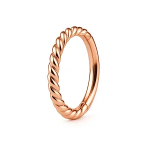 Tunn Ring - Roséguld stål - Clicker
